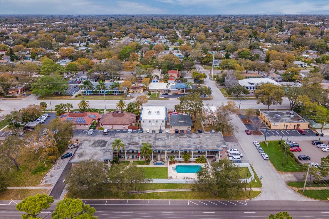 sober living | 5401 First Ave S Saint Petersburg Aerial 2