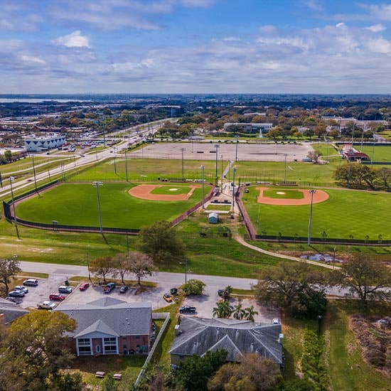 sober living homes | Real Recovery Sober Living Clearwater Property Overview Sober and Recovery Apartments aerial