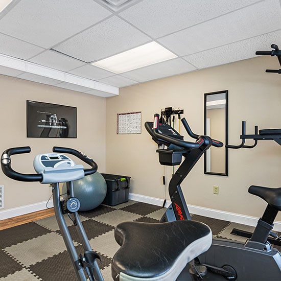 North Tampa Sober Living Property onsite gym residents can workout in