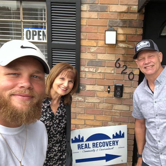 Real Recovery Sober Living meeting with FARR members to inspect Brandon location