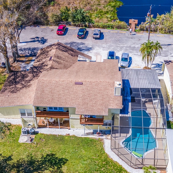 sober living | Tampa sober home with a dock lake access pool and modern luxury amenities